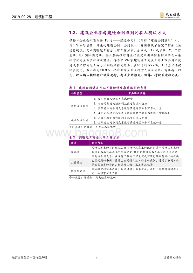 建筑装饰行业专题研究：从收入确认准则，到建企报表特征.pdf_第4页