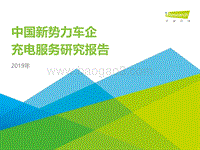 2019年中国新势力车企充电服务研究报告.pdf