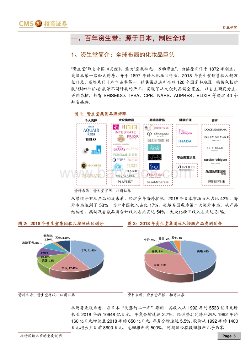 化妆品行业深度（一）：百年资生堂，科技与艺术之完美结合.pdf_第5页