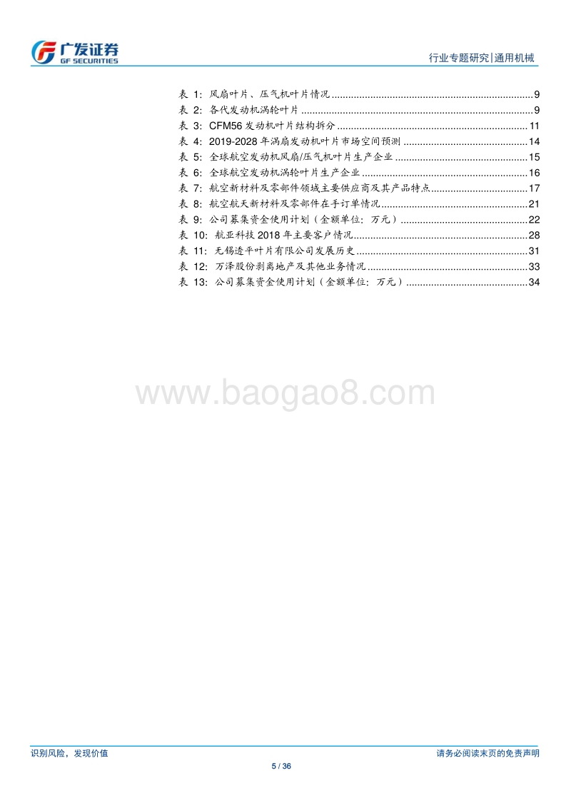 航空叶片专题研究：中国制造，迈进万亿规模航空发动机叶片市场.pdf_第5页