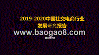 2019-2020中国社交电商行业发展研究报告.pptx