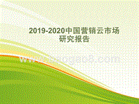 2019-2020中国营销云市场研究报告.pptx