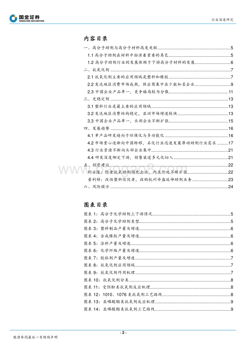 高分子助剂行业深度：下游烯烃迅速增长，行业向多元化方向发展.pdf_第2页