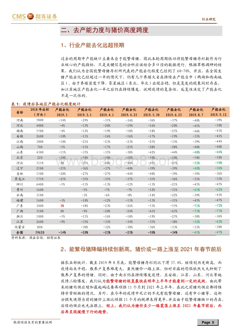 生猪养殖系列报告之二十：长短扬镳，买在分歧.pdf_第5页