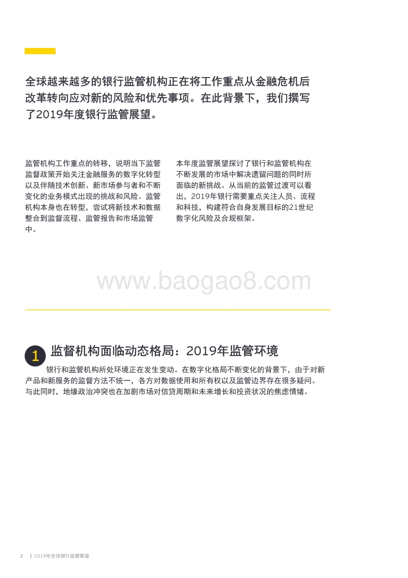 2019年全球银行监管展望.pdf_第2页