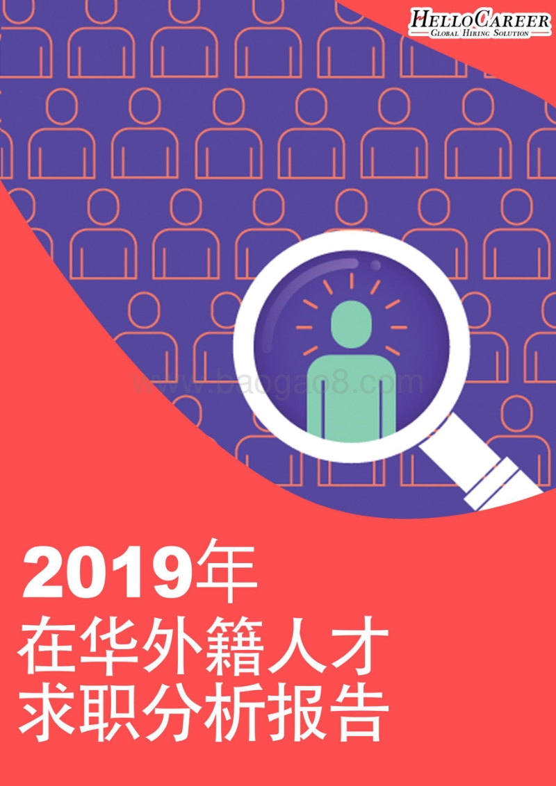 2019年在华外籍人才求职分析报告.pdf_第1页