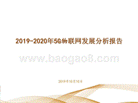 2019-2020年5G物联网发展分析报告.pptx