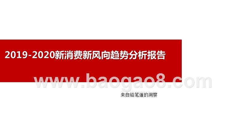 2019-2020新消费新风向趋势分析报告.pptx_第1页