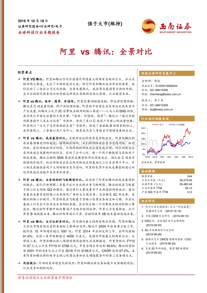 阿里vs腾讯：全景对比.pdf_第1页