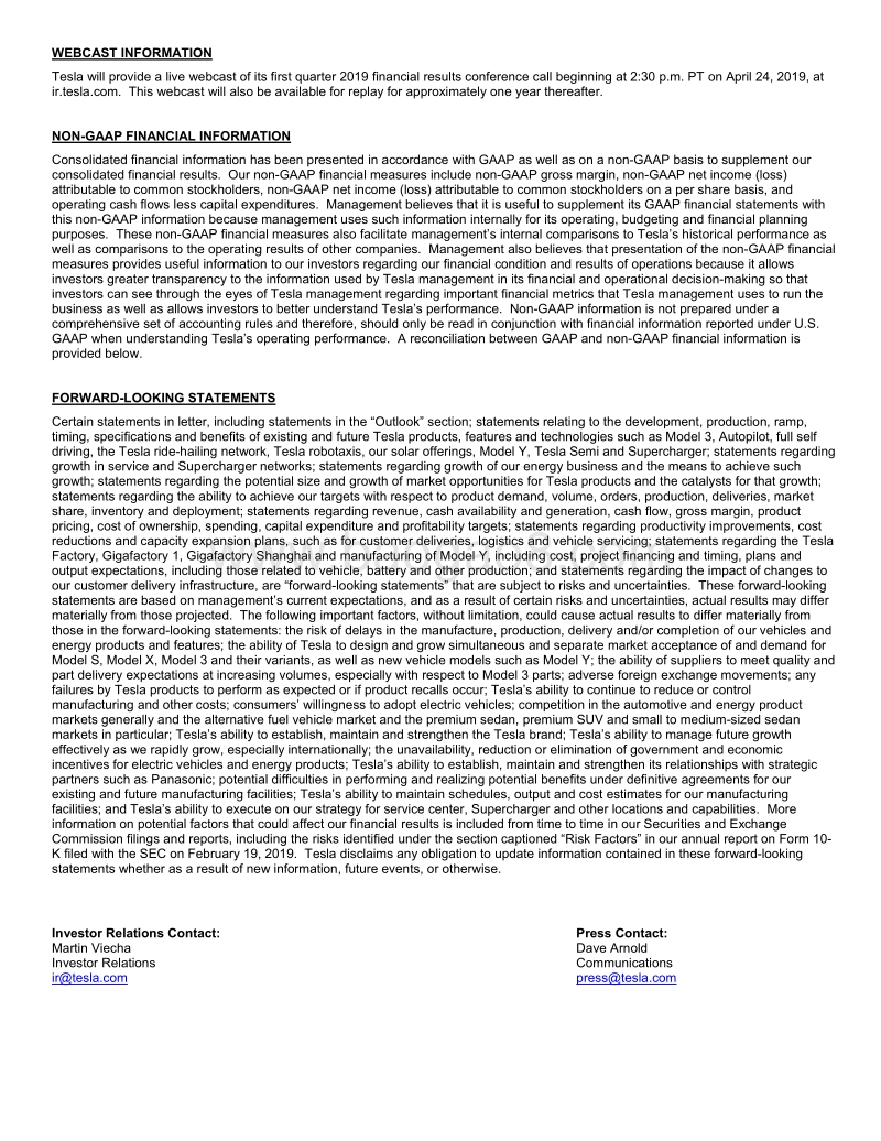 2019财年第一季度特斯拉汽车.pdf_第5页
