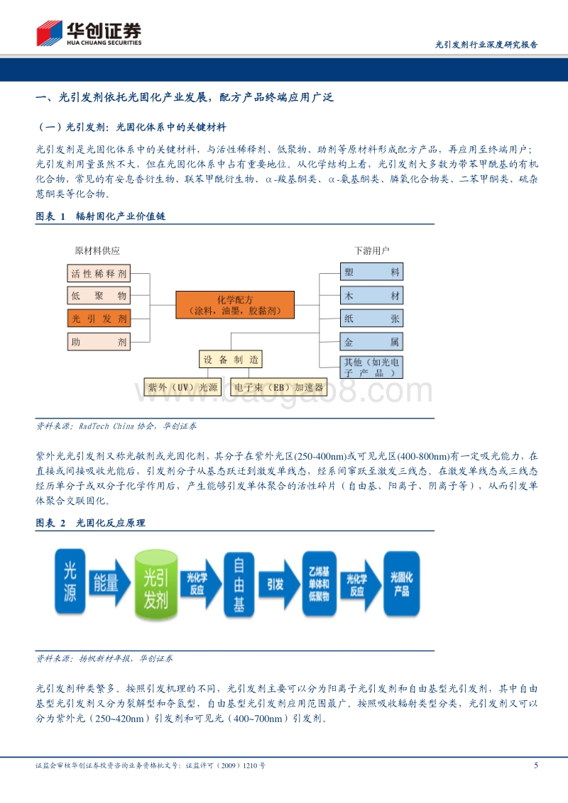 光引发剂行业深度研究报告：行业集中趋势明显，龙头企业有望受益.pdf_第5页