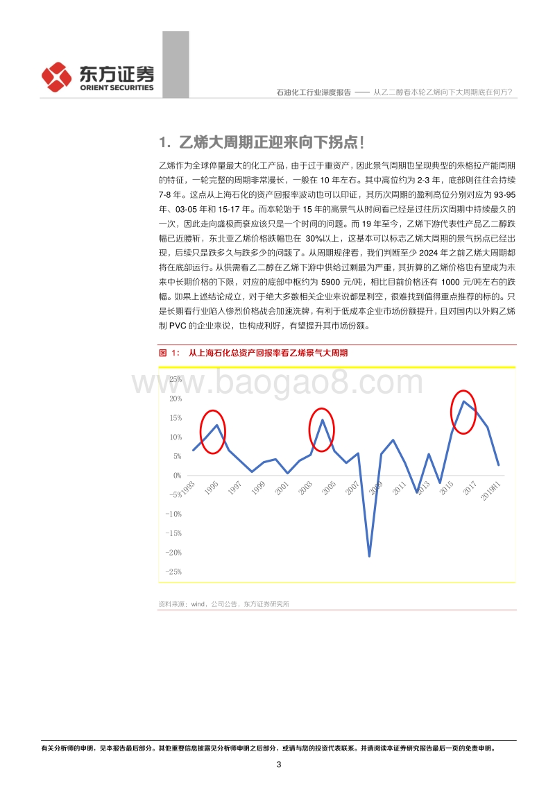 从乙二醇看本轮乙烯向下大周期底在何方？.pdf_第3页