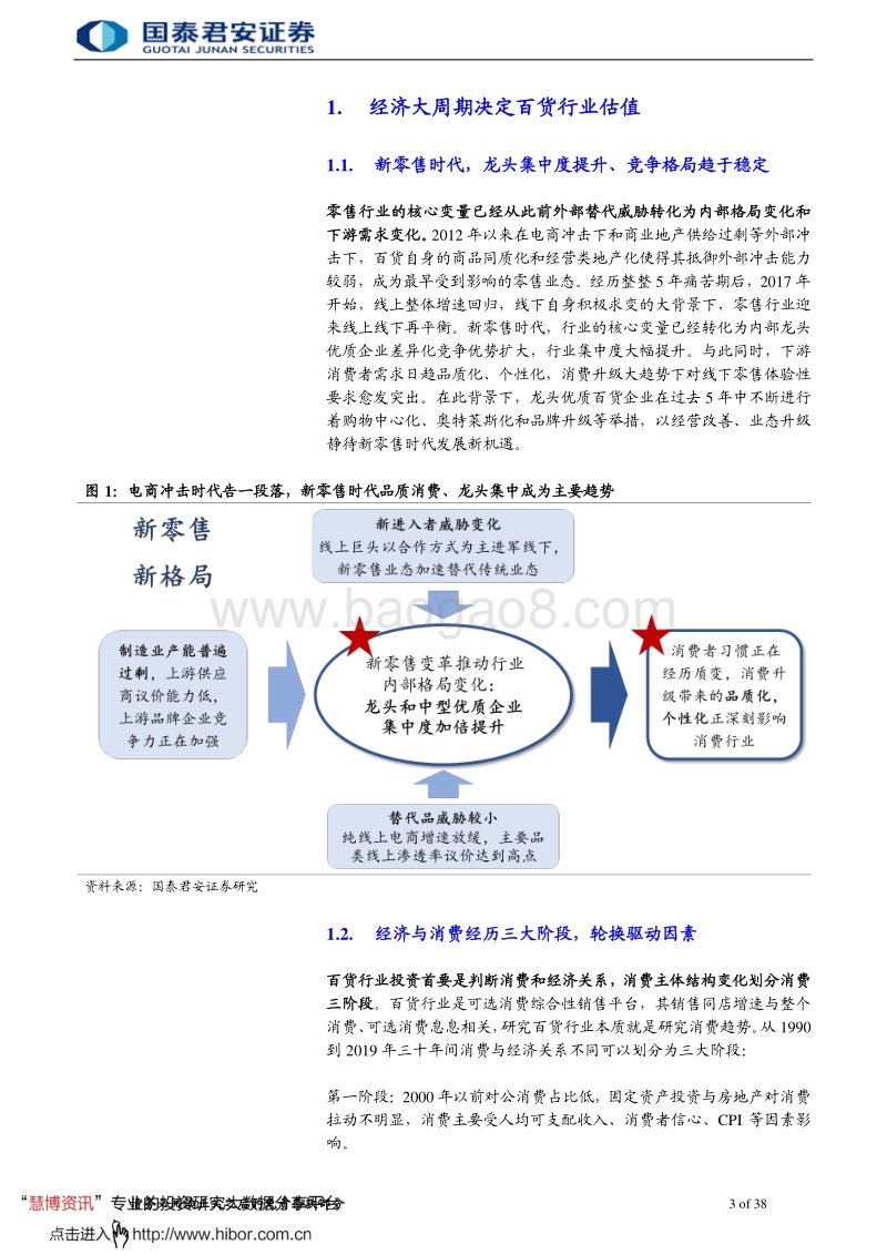 116-20190925-国泰君安-百货行业更新报告：经济、业态、机制，三周期共振.pdf_第3页