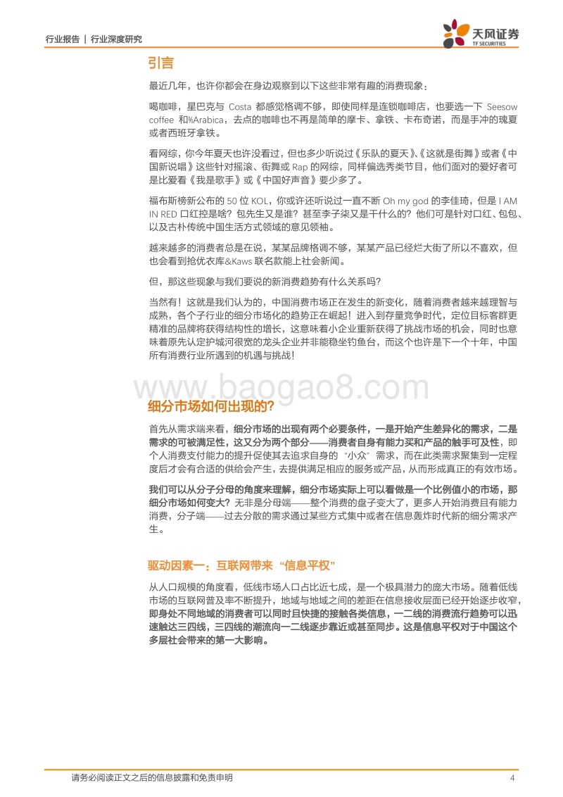 消费新趋势观察一：细分市场的崛起.pdf_第4页
