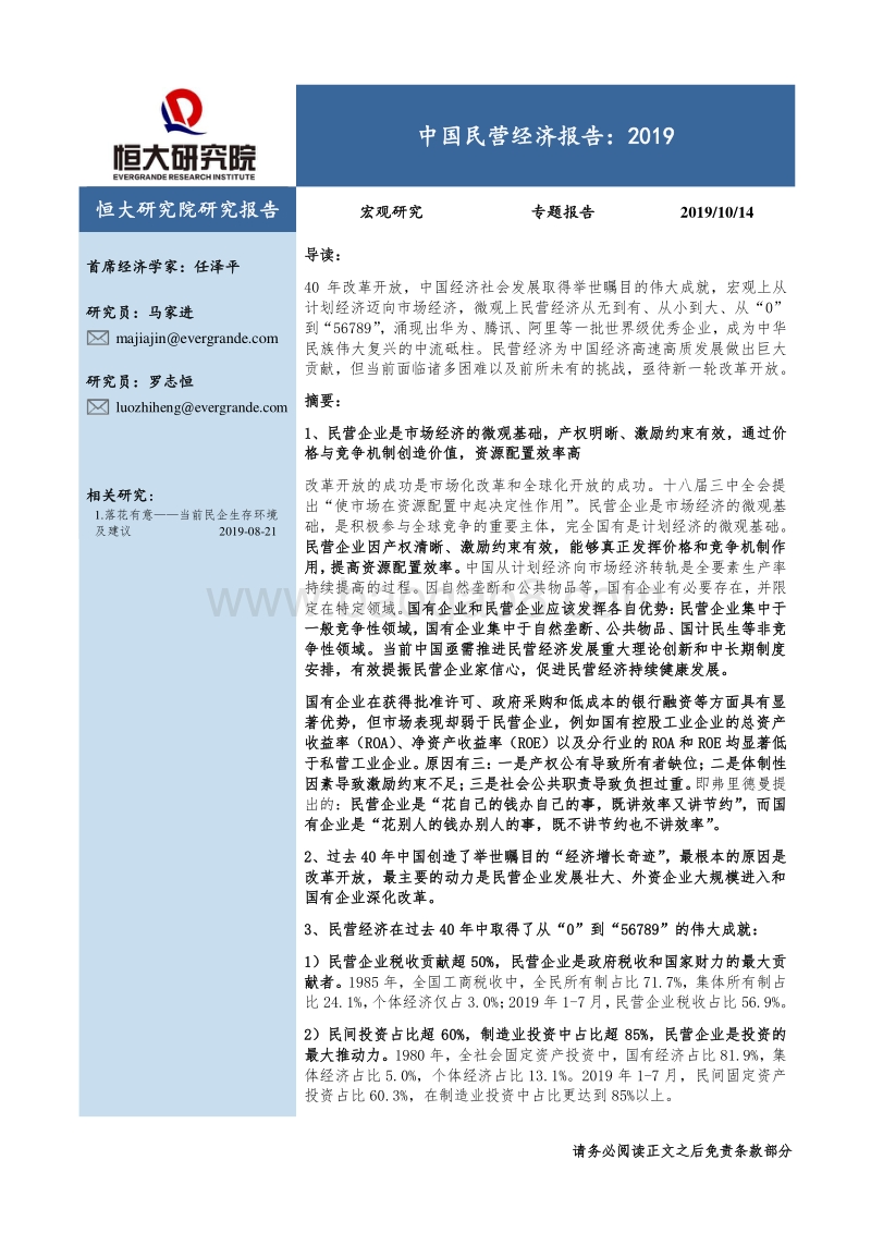 中国民营经济报告：2019.pdf_第1页