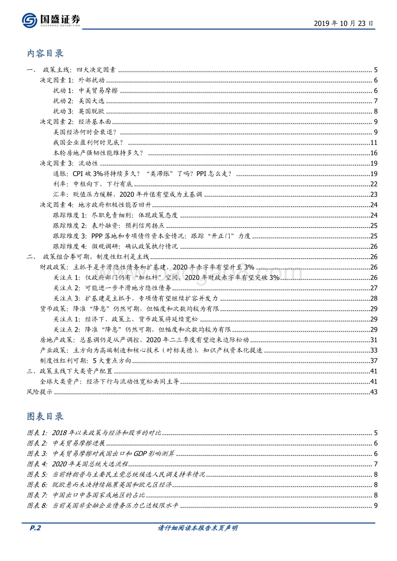 制度红利的春天——四季度和2020年宏观展望.pdf_第2页