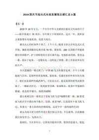 2019国庆节阅兵式央视直播观后感汇总3篇.docx