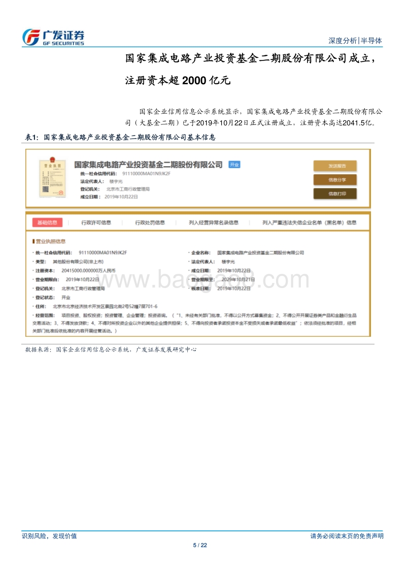 半导体行业深度分析：国家集成电路产业基金二期成立，回顾大基金一期投资方向.pdf_第5页