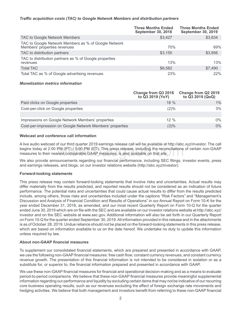 2019年第三季度谷歌财报.pdf_第2页