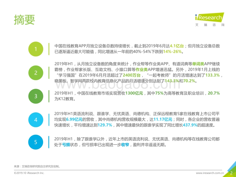 2019H1中国在线教育行业数据发布报告.pdf_第2页