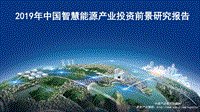 2019年中国智慧能源产业投资前景研究报告.pdf