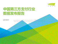 2019H1中国第三方支付行业数据发布报告.pdf