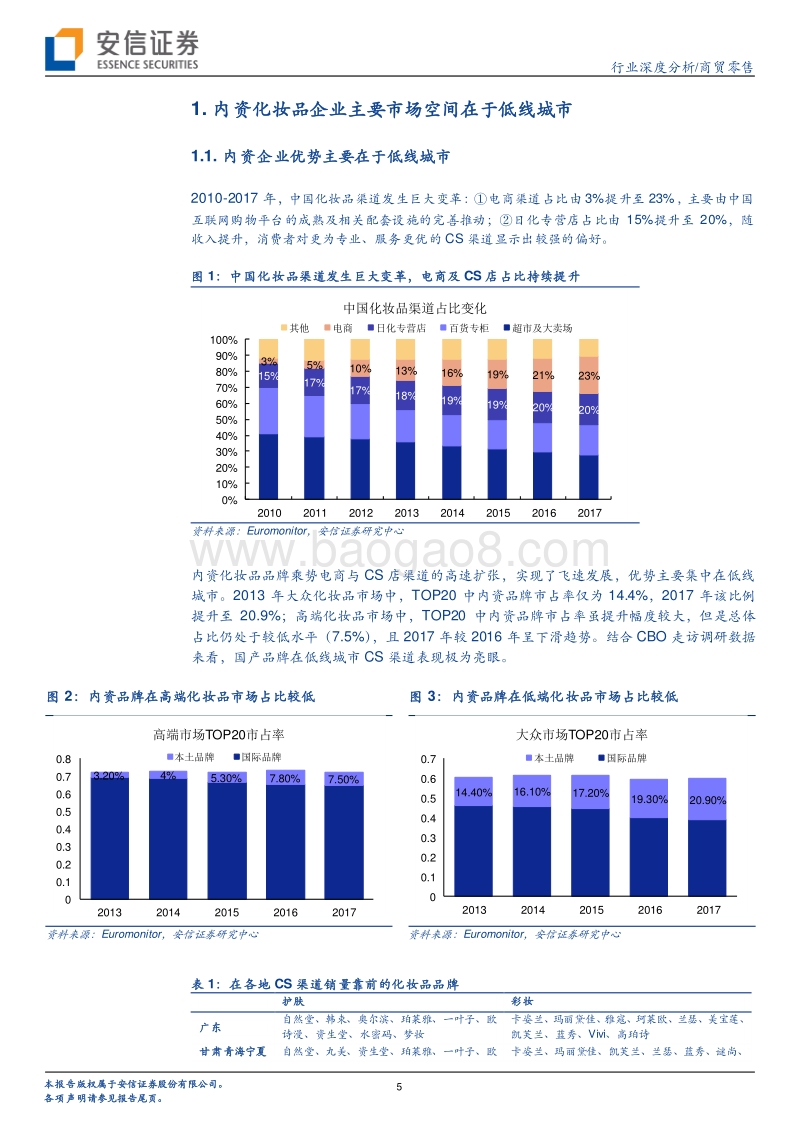 369-安信证券-商贸零售行业深度分析：如何看化妆品行业低线市场之争-20190316.pdf_第5页