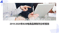 2019-2020年B2B电商品牌陈列分析报告.pptx
