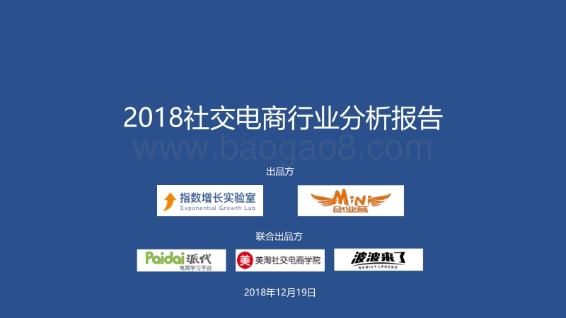2018社交电商行业分析报告.pdf_第1页