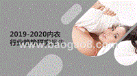 2019-2020内衣行业趋势研究报告.pptx