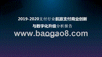 2019-2020支付行业航旅支付商业创新与数字化升级分析报告.pptx