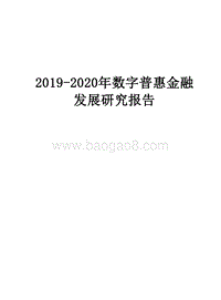 2019-2020年数字普惠金融发展研究报告.docx