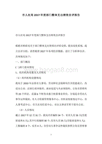 市人社局2017年度部门整体支出绩效自评报告.docx