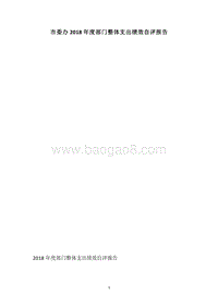 市委办2018年度部门整体支出绩效自评报告.docx