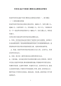市科协2017年度部门整体支出绩效自评报告.docx
