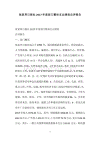 张家界日报社2017年度部门整体支出绩效自评报告.docx