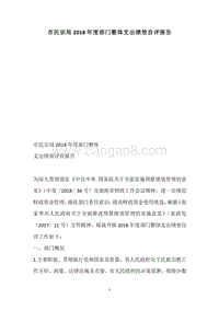 市民宗局2018年度部门整体支出绩效自评报告.docx
