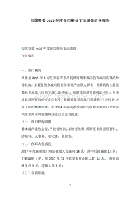 市国资委2017年度部门整体支出绩效自评报告.docx