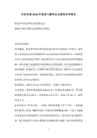 市经信委2018年度部门整体支出绩效自评报告.docx