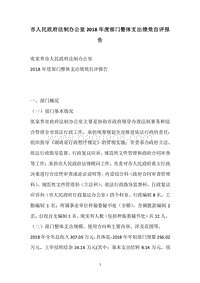 市人民政府法制办公室2018年度部门整体支出绩效自评报告.docx