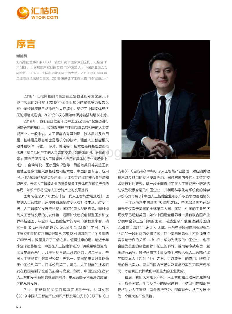 2019中国人工智能产业知识产权发展白皮书.pdf_第3页