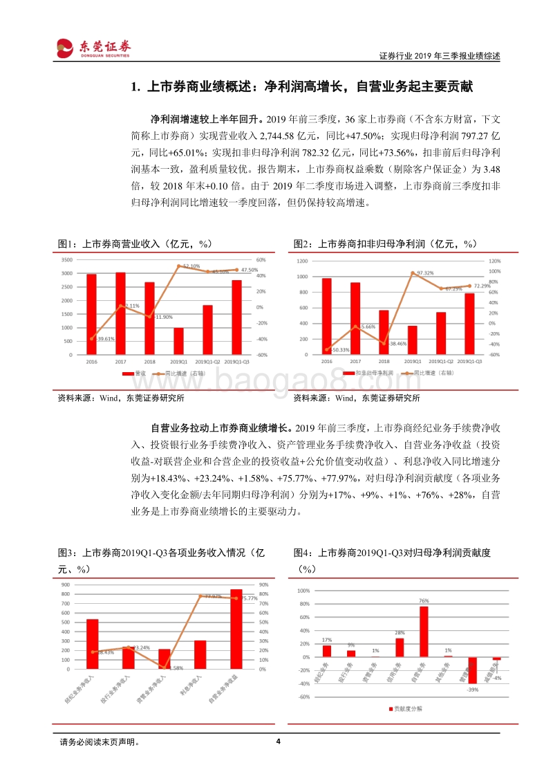 证券行业2019年三季度业绩综述.pdf_第4页