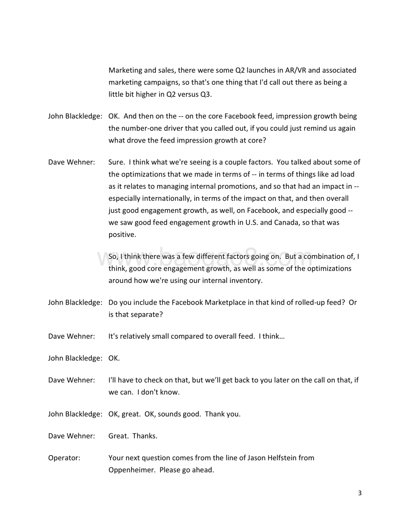 2019年第三季度Facebook财报电话会议.pdf_第3页