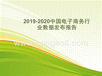 2019-2020中国电子商务行业数据发布报告.pptx