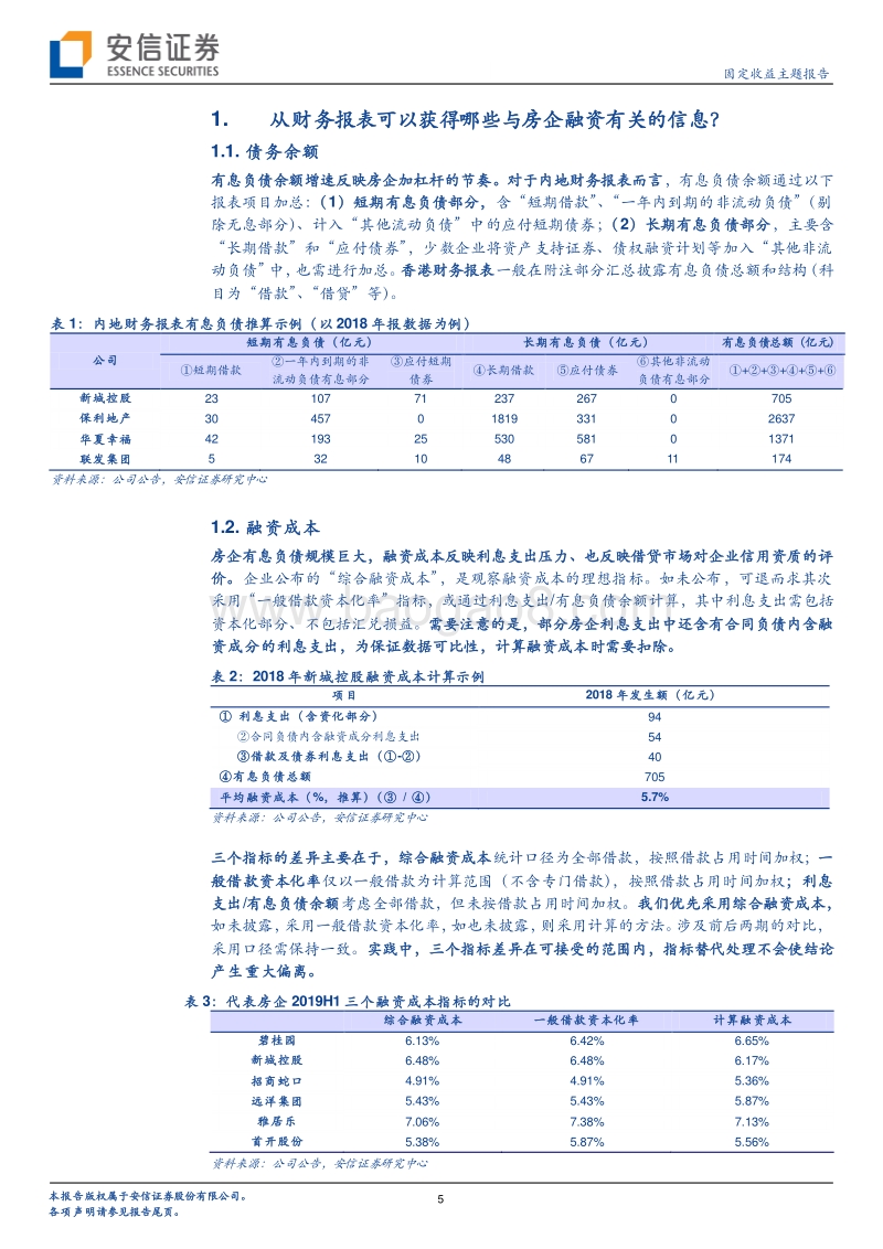 地产债跟踪研究系列二：透过财务报表看融资收紧对发债房企的影响.pdf_第5页