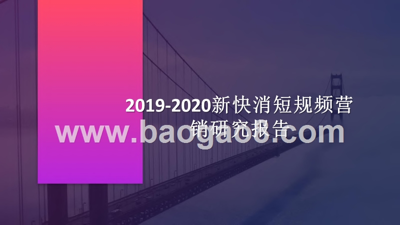 2019-2020新快消短规频营销研究报告.pptx_第1页
