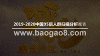 2019-2020中国95后人群扫描分析报告.pptx