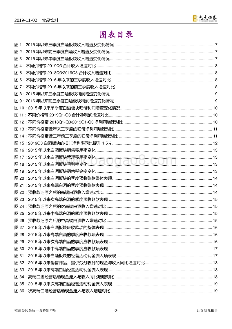 白酒行业2019年三季报业绩综述：分化虽加剧、景气仍持续.pdf_第3页