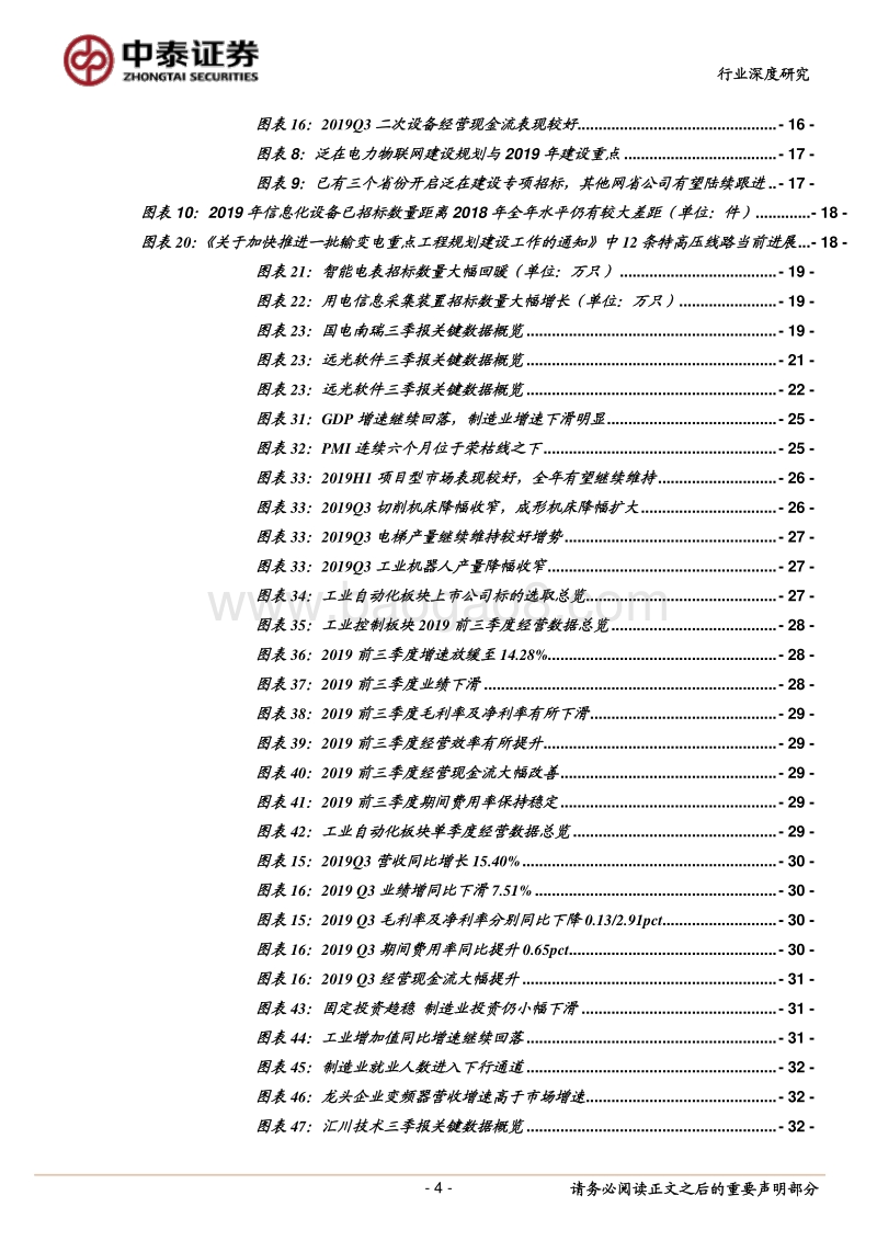 电气设备2019三季报总结：电力设备显著改善，工控仍待需求好转.pdf_第4页