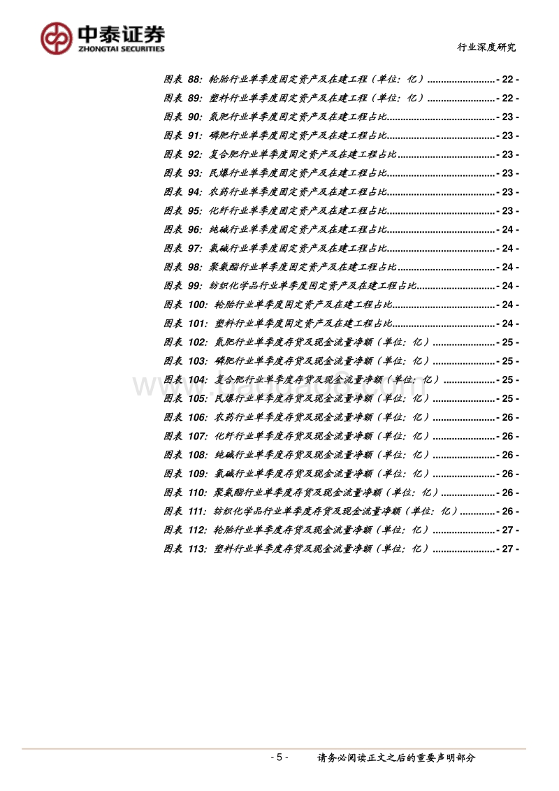 2019年化工行业三季报总结：行业整体继续承压，点点曙光或在前方.pdf_第5页